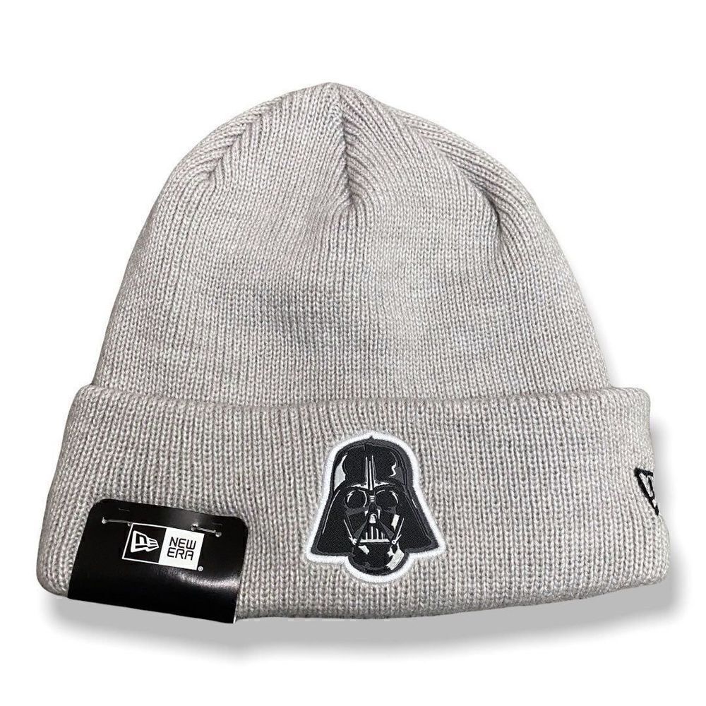 Star Wars x New Era Darth Vader Knit Beanie Hat Adult One Size Heather Gray (a) - Picture 5 of 6